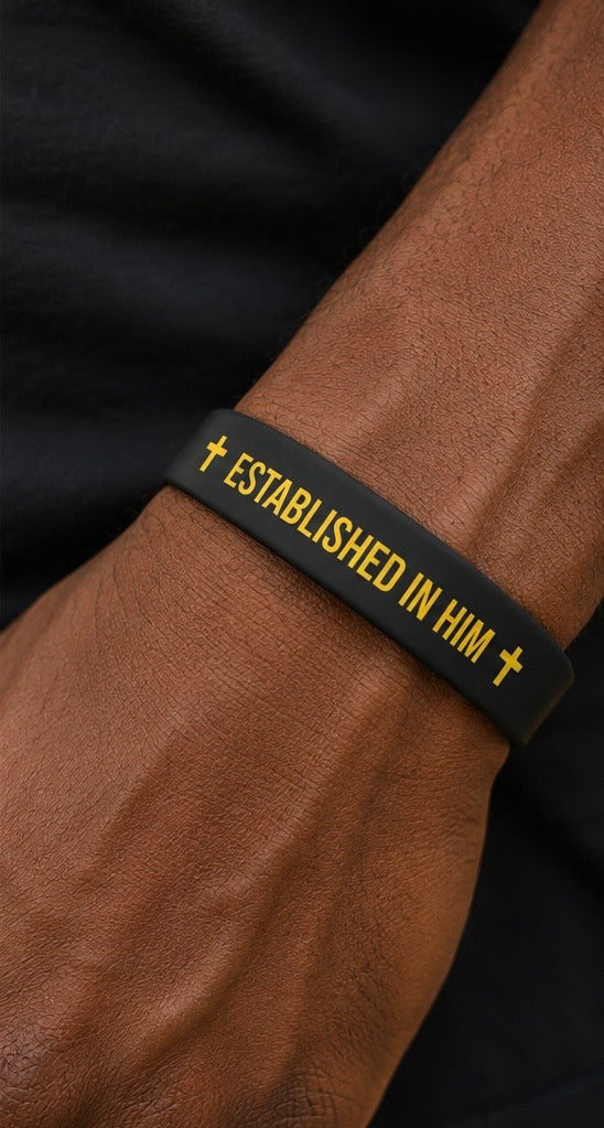 Established In Him Wristband – Faith Bracelet